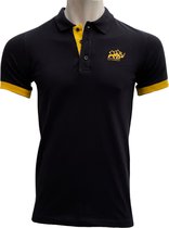 KAET - Polo - T-shirt- Heren - (Donkerblauw-Geel)-Maat - L