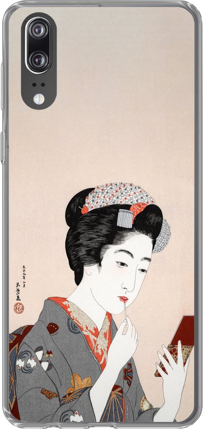 Coque Huawei P20 - Japonais - Femme - Maquillage - Vintage - Coque de téléphone en Siliconen