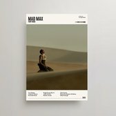 Mad Max: Fury Road Poster - Minimalist Filmposter A3 - Mad Max Fury Road Movie Poster - Mad Max Merchandise - Vintage Posters