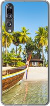 Geschikt voor Huawei P20 Pro hoesje - Strand - Kajak - Zomer - Siliconen Telefoonhoesje