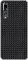 Geschikt voor Huawei P20 Pro hoesje - Afbeelding - Zwart - Siliconen Telefoonhoesje