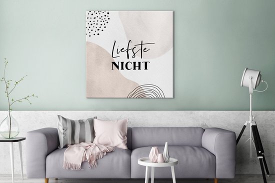 Tableau sur toile Proverbes - 'Chère nièce' - Citations - 90x90 cm - Décoration murale