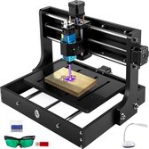 Vevor® Graveermachine Graveerset - Freesmachine - Graveerapparaat - 5500mw - Freesmachine - Hout - PVC - Pcb -Acryl