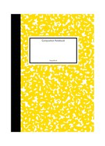 Klassiek - Notitiebook - Geel - Softcover - Gelijnd - Werk - Studie - School - Dagboek - Elastiek - Boekenlegger - Cadeau - Relatiegeschenk - Composition
