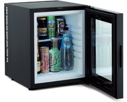 Technomax TP30NG minibar koelkast - 30 liter - compleet geruisloos - met glazen deur