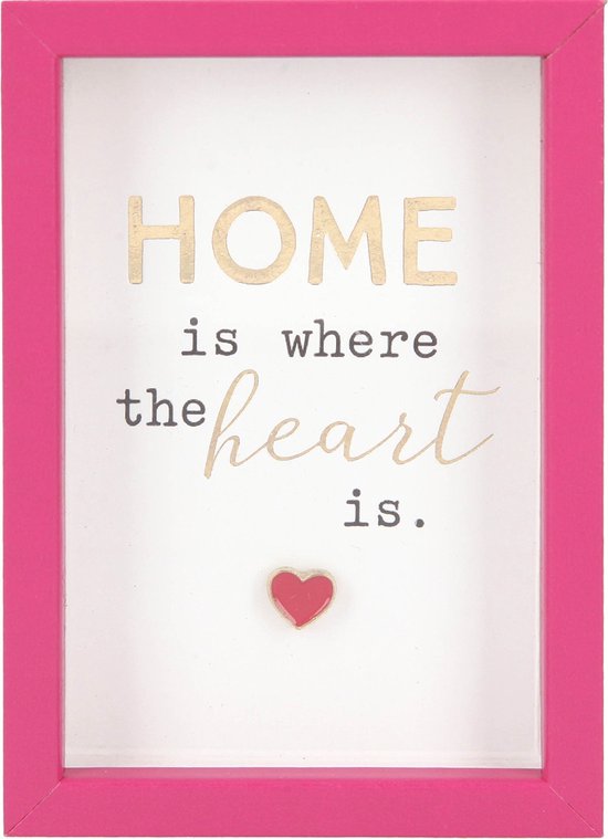 Fotolijst met Compliment HOME is where the heart is.