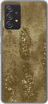 Geschikt voor Samsung galaxy a73 hoesje - Goud - Glitter - Structuur - Siliconen Telefoonhoesje