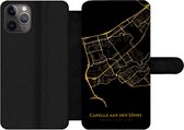 Bookcase Geschikt voor iPhone 11 Pro telefoonhoesje - Capelle aan den IJssel - Kaart - Gold - Met vakjes - Wallet case met magneetsluiting