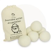 Youhome Drogerballen - Wasbol - Wasballen - Wasdroger Ballen - Wasbal - Duurzaam - Schaapswol  - Herbruikbaar - 6XL ballen - Wit