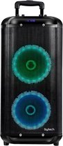 Luxiqo® Party Speaker - Speaker LED - Speakerbox - Speakers voor Karaoke - Party Box - DJ Box - LED RGB - Sterke Bas - Zwart