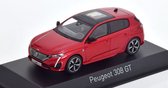 Peugeot 308 GT 2021 Rood Metallic 1-43 Norev