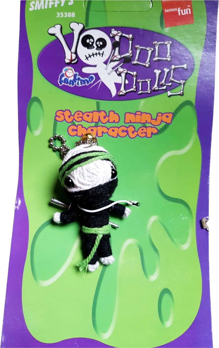 Smiffy's string - Voodoo Doll - Voodoo poppetje - Gelukspop - Voodoo - Smiffys - Stealth Ninja character