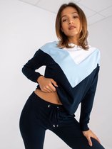 Donker Blauwe Marine Dames Trainingspak / Joggingpak Maat L