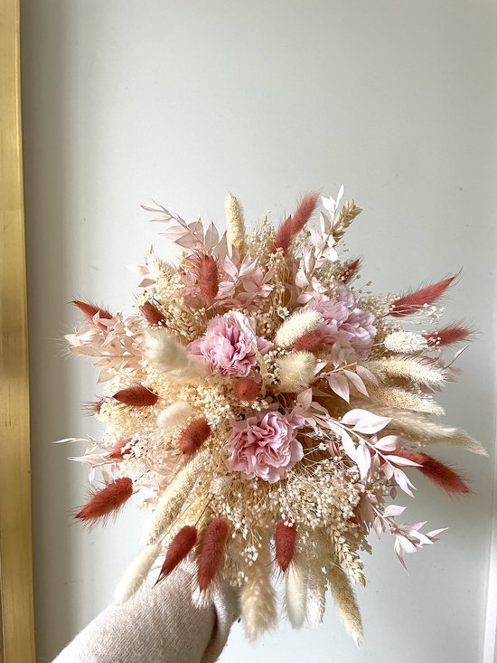 Huaesin 30 Stems Natural Dried Craspedia Flower Bunch Dried Craspedia
