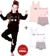 Frogs and Dogs - kinder - meisjes - COMBIDEAL - pyjama en ondergoed sets - Kitty - maat 98