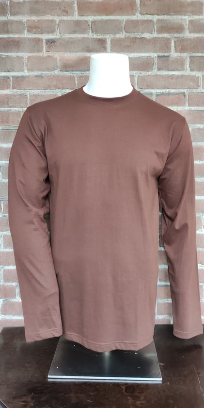 RIXIP Bamboe tshirt bruin – 4XL#21.01