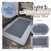 Badmat - Antislipmat Douche - Badmat Antislip Douchemat - Badmat Antislip Badkamer - Badmat Badkamer - Grijs 40x60 cm