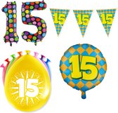 15 jaar Verjaardag Versiering Happy Party M