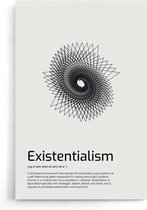 Walljar - Existentialism - Muurdecoratie - Poster