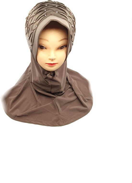 Elegante hoofddoek, mooie MINK kleur hijab, instant hijab.