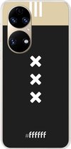 6F hoesje - geschikt voor Huawei P50 -  Transparant TPU Case - AFC Ajax Uitshirt 2018-2019 #ffffff