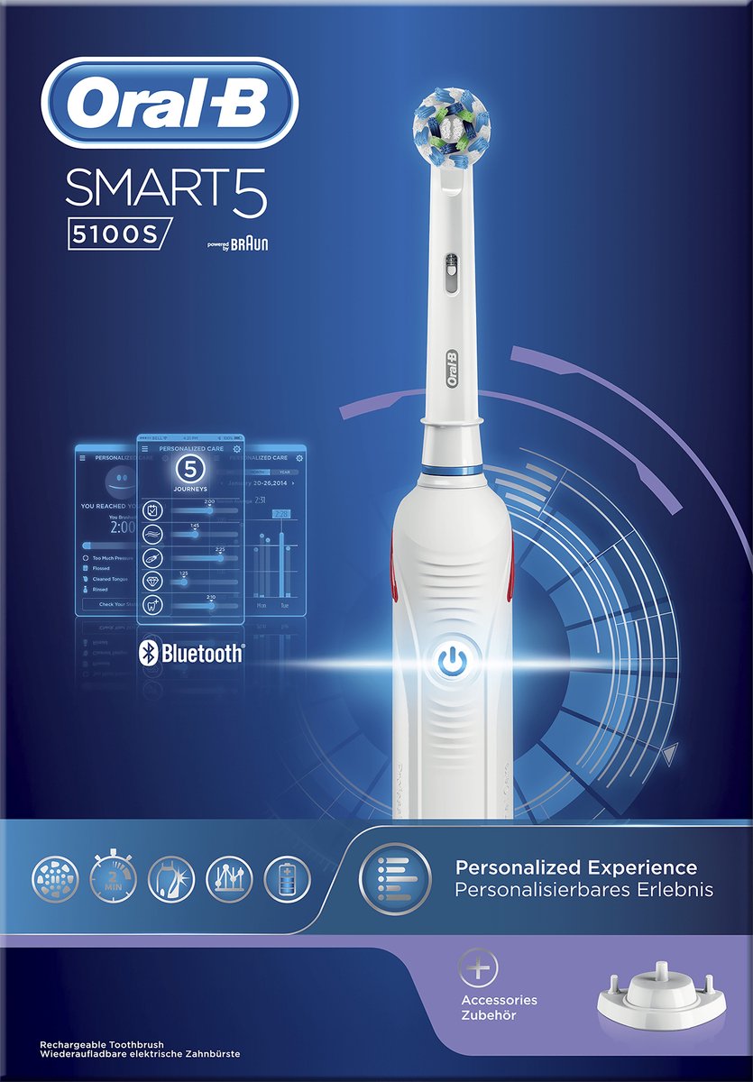 Oral-B Smart 5 5100S Elektrische Tandenborstel White - afbeelding 2