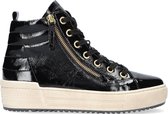 Gabor 488 Hoge sneakers - Leren Sneaker - Dames - Zwart - Maat 43