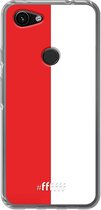 6F hoesje - geschikt voor Google Pixel 3a -  Transparant TPU Case - Feyenoord #ffffff