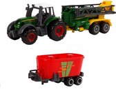 Kids Globe Farming Tractor met Aanhanger Farm set
