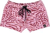Beach & Bandits - UV-zwemshorts voor kinderen - Coral Floral - Paars - maat 104-110cm