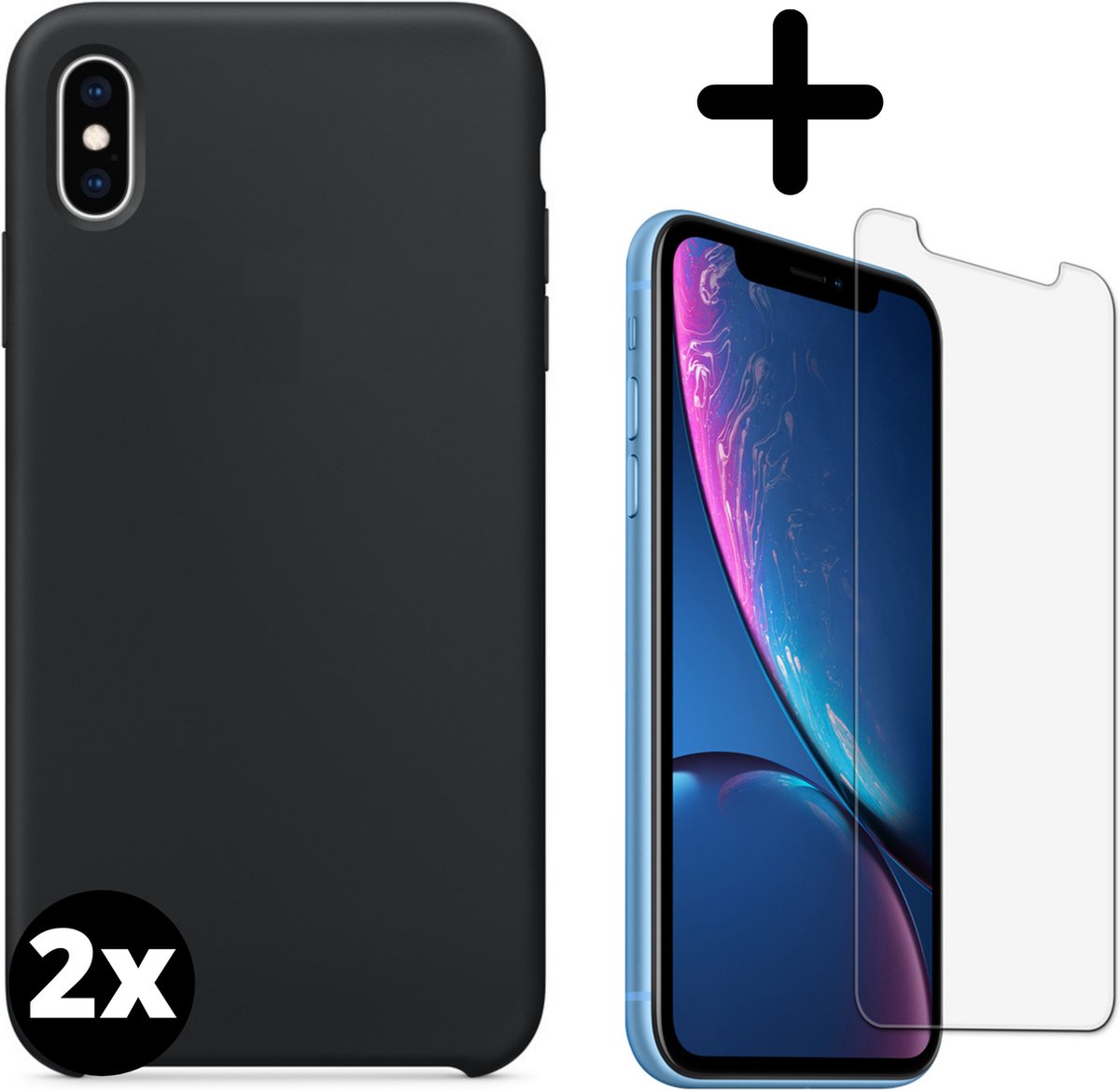 Fooniq Telefoonhoesje - Back Cover - Geschikt Voor Apple IPhone X - Zwart