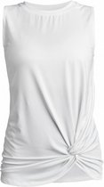 singlet Jolie Knot dames polyester wit maat S