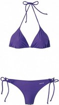 triangelbikini dames polyamide/elastaan paars maat 34