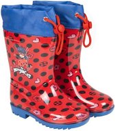 regenlaarzen Lady Bug junior rubber rood/blauw maat 24/25