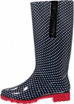 regenlaarzen dames rubber/synthetisch blauw maat 37