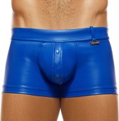 Modus Vivendi - Leather Legacy Boxer Blauw - Maat XL - Heren Boxer - Mannen Ondergoed - Nep Leer