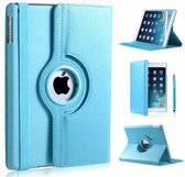 P.C.K. Hoesje/Boekhoesje/Bookcover/Bookcase/Book draaibaar lichtblauw geschikt voor Apple iPad Air 10.9 (2022) MET GLASFOLIE/TEMPERED GLASS