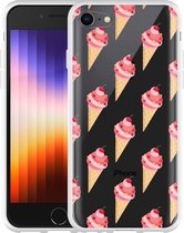 iPhone SE 2022 Hoesje Ice cream - Designed by Cazy