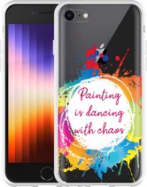 iPhone SE 2022 Hoesje Painting - Designed by Cazy