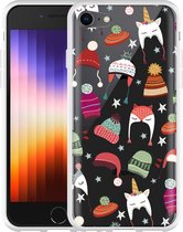 iPhone SE 2022 Hoesje Winter Hats - Designed by Cazy