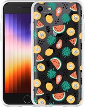 iPhone SE 2022 Hoesje Tropical Fruit - Designed by Cazy