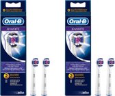 ORAL-B - Opzetborstels - 3D WHITE - Elektrische tandenborstel borsteltjes - 4 PACK