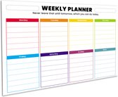 Magnetische weekplanner – Familieplanner -  Dagplanner -  Vier stiften – wisser – Twee magneten – Afmeting: 42x30 A3