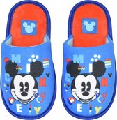 pantoffels Mickey Mouse junior polyester/TPR blauw/rood maat 29-30