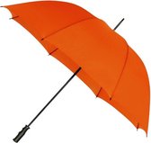 golfparaplu windproof 125 cm polyester oranje