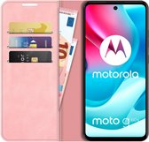 Motorola Moto G60s Wallet Case Magnetic - Roze