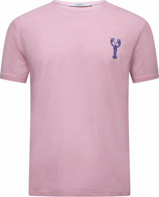 T-Shirt Hommard Pink avec petit Bleu Paisley Homard Small