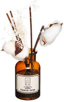 Geur gift set met geurstokjes, droogbloemen in apothekerspot | Aroma katoenbloem