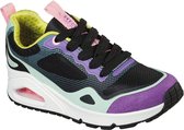 Skechers Uno Color Steps Meisjes Sneakers - Zwart/Multicolour - Maat 28