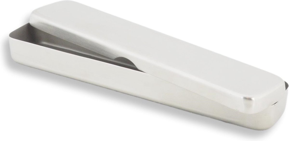 Goedkoopste Instrumentendoos - RVS - 18x3x1,5 cm - zilver